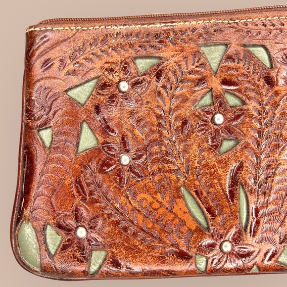 American West Leather Zippered Pouch or Wallet - Picture 7 of 10